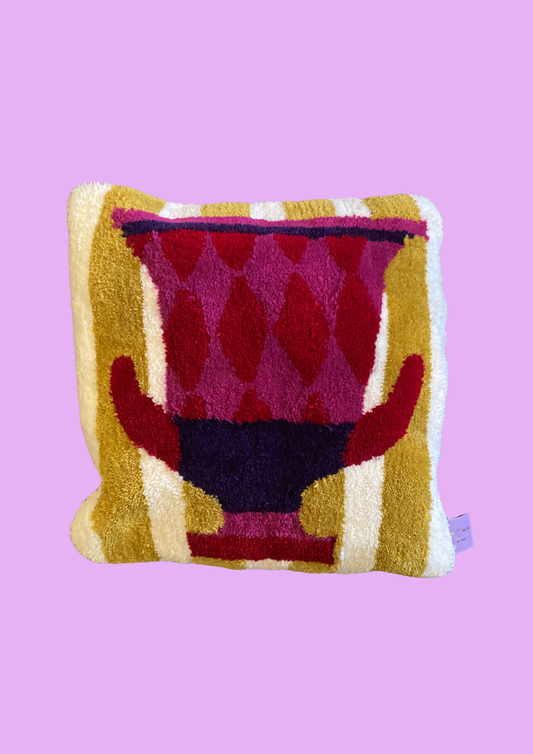 Calyx krater cushion Rose