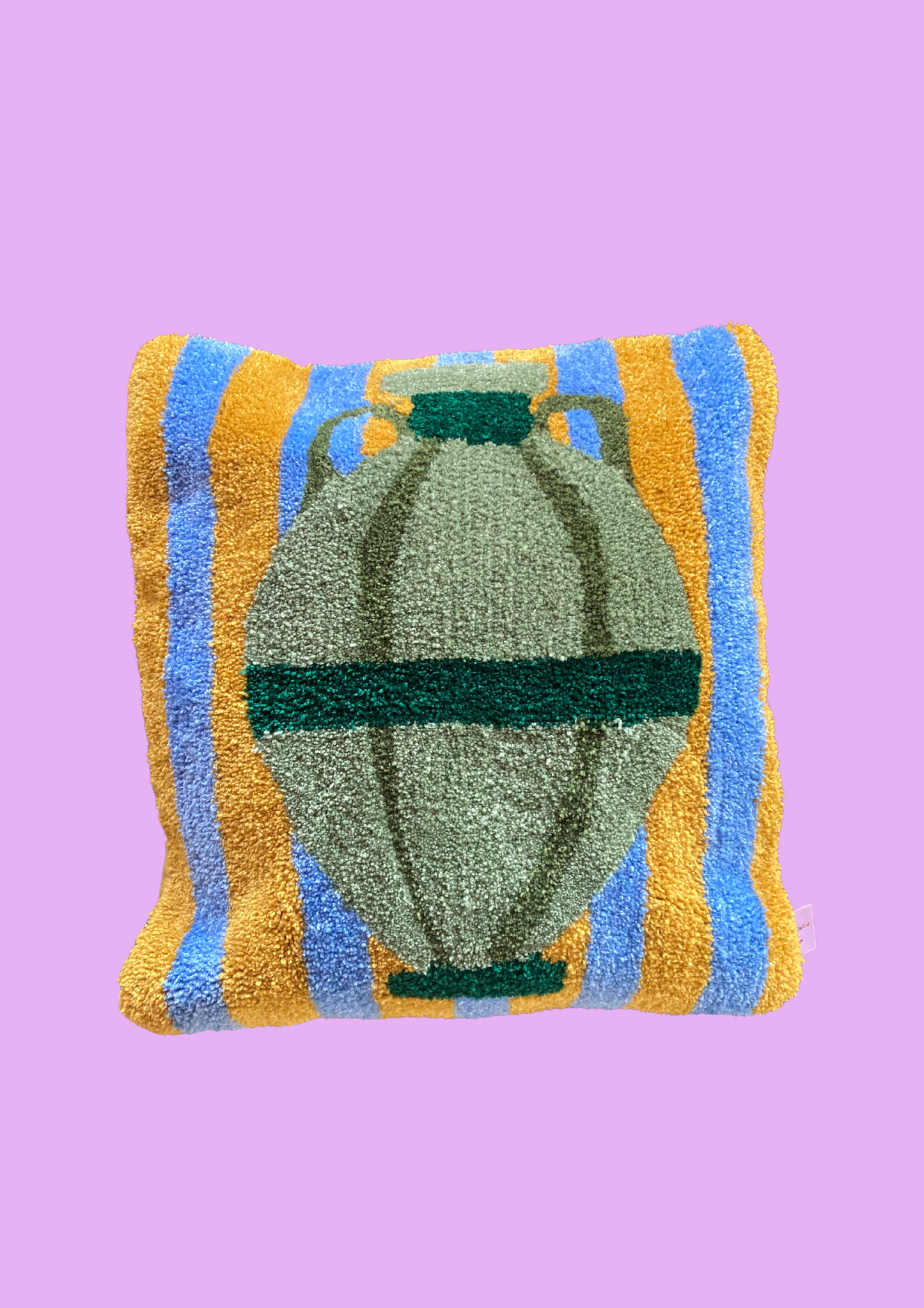 Big amphora green cushion
