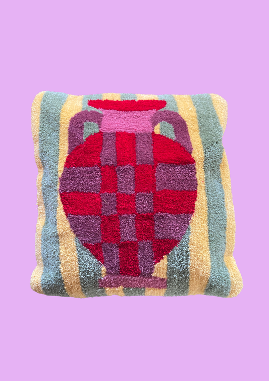 Big amphora red cushion